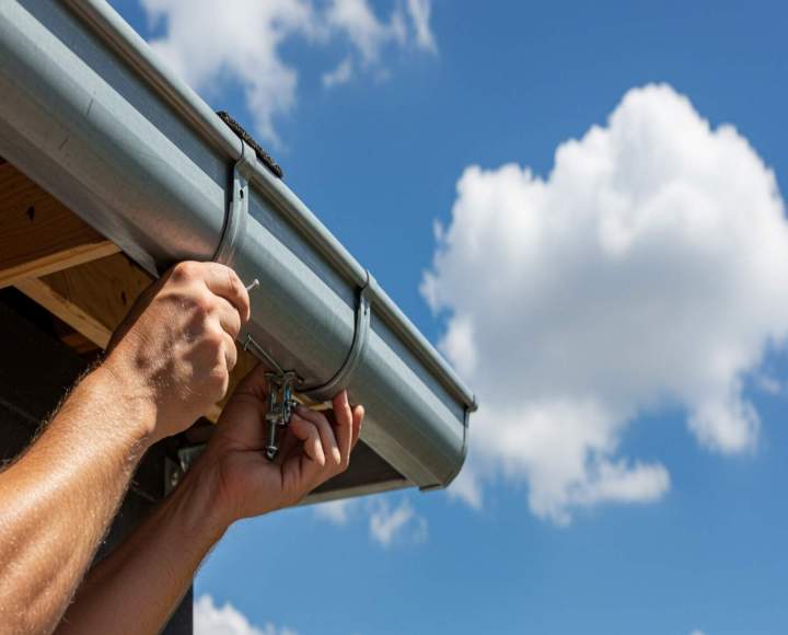 Pose, entretien et nettoyage de gouttières et zinguerie